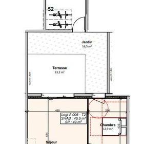  Appartement � vendre 2 pi�ces 47 m�