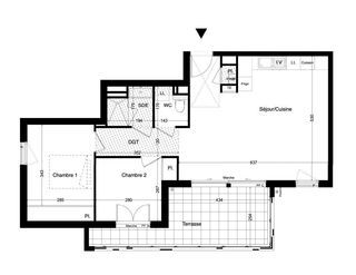  Appartement � vendre 3 pi�ces 61 m�