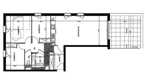   Vente Appartement 4 pi�ces Appartement - 4 pi�ce(s) - 82 m�