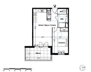  Appartement � vendre 2 pi�ces 45 m�