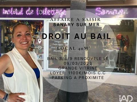 Vente Droit au bail 40 m&sup2; 24500 83110 Sanary-sur-mer