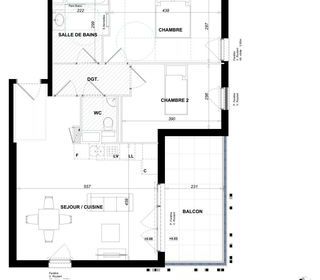  Appartement � vendre 3 pi�ces 66 m�