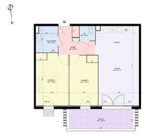  Appartement � vendre 3 pi�ces 65 m�