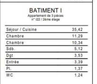  Appartement � vendre 3 pi�ces 71 m�