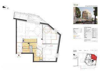  Appartement � vendre 3 pi�ces 62 m�