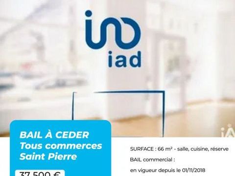 Vente Droit au bail 66 m&sup2; 37500 97410 Saint-pierre
