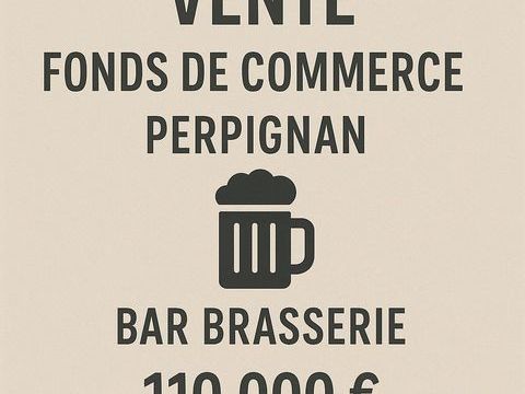 Vente Bar-brasserie 150 m&sup2; 110000 66000 Perpignan