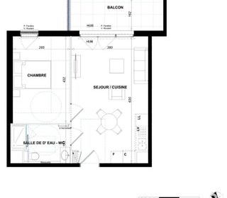  Appartement � vendre 2 pi�ces 41 m�