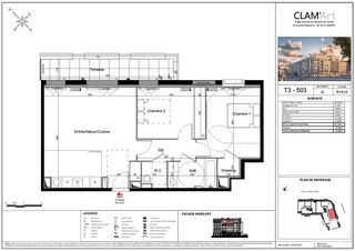  Appartement � vendre 3 pi�ces 67 m�