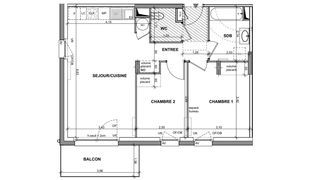  Appartement � vendre 3 pi�ces 58 m�