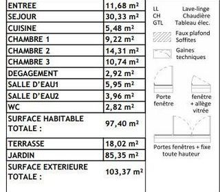  Appartement � vendre 4 pi�ces 97 m�