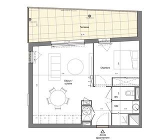  Appartement � vendre 2 pi�ces 46 m�