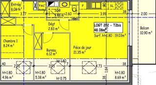  Appartement � vendre 3 pi�ces 56 m�