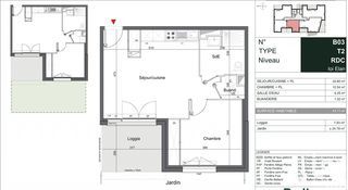  Appartement � vendre 2 pi�ces 44 m�