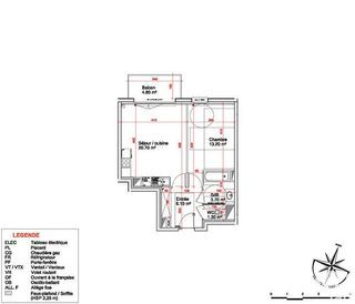  Appartement � vendre 2 pi�ces 45 m�