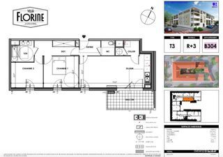  Appartement � vendre 3 pi�ces 64 m�