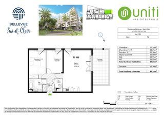  Appartement � vendre 3 pi�ces 67 m�