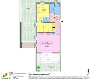  Appartement � vendre 3 pi�ces 72 m�