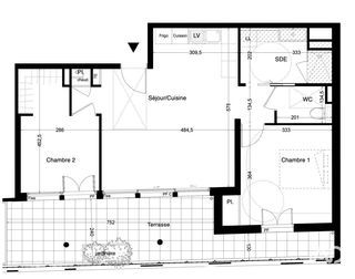  Appartement � vendre 3 pi�ces 61 m�