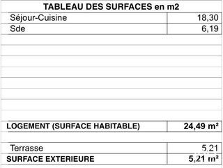  Appartement � vendre 1 pi�ce 24 m�