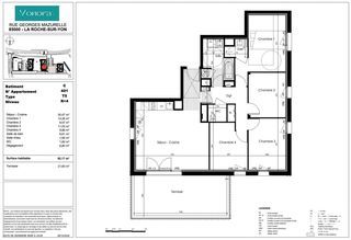  Appartement � vendre 5 pi�ces 92 m�