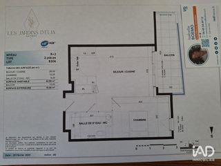  Appartement � vendre 2 pi�ces 44 m�