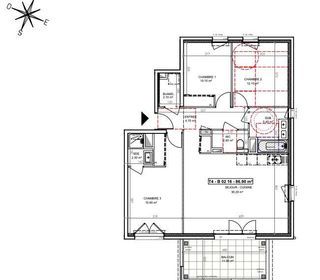  Appartement � vendre 4 pi�ces 86 m�