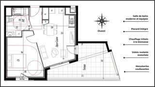  Appartement � vendre 2 pi�ces 42 m�