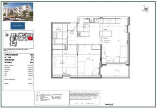  Appartement � vendre 3 pi�ces 64 m�