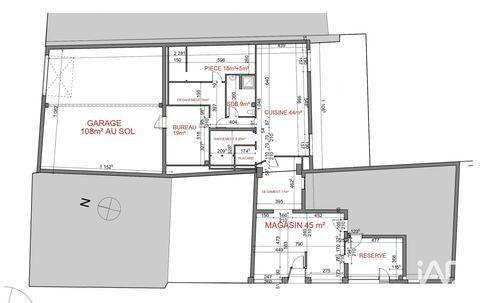 Vente Murs commerciaux 300 m&sup2; 129000 54310 Hom�court