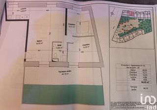  Appartement � vendre 3 pi�ces 64 m�