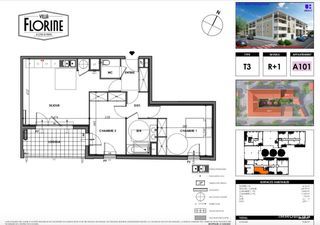  Appartement � vendre 3 pi�ces 64 m�