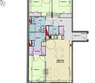  Appartement � vendre 4 pi�ces 89 m�