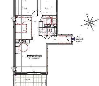  Appartement � vendre 4 pi�ces 84 m�