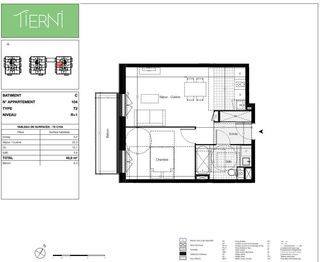  Appartement � vendre 2 pi�ces 45 m�