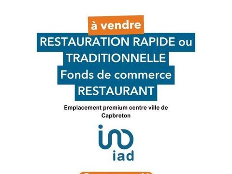 Vente Restauration rapide 55 m&sup2; 330000 40130 Capbreton