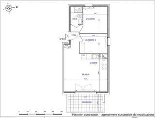  Appartement � vendre 3 pi�ces 46 m�
