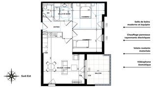  Appartement � vendre 3 pi�ces 63 m�