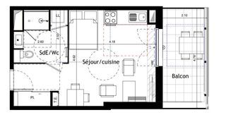  Appartement � vendre 1 pi�ce 30 m�