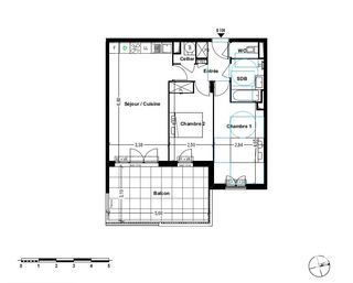  Appartement � vendre 3 pi�ces 61 m�