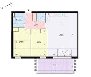  Appartement � vendre 3 pi�ces 74 m�