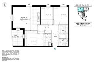  Appartement � vendre 4 pi�ces 89 m�