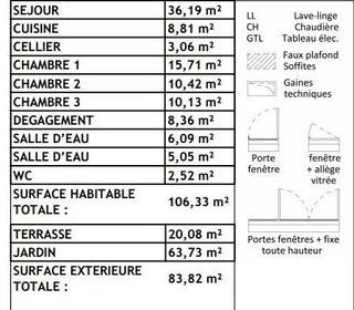  Appartement � vendre 4 pi�ces 106 m�