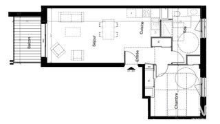  Appartement � vendre 2 pi�ces 56 m�