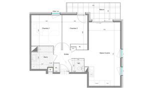  Appartement � vendre 3 pi�ces 63 m�