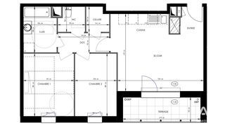  Appartement � vendre 3 pi�ces 63 m�