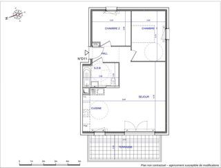  Appartement � vendre 3 pi�ces 62 m�