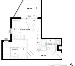  Appartement � vendre 2 pi�ces 44 m�