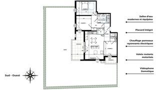  Appartement � vendre 4 pi�ces 76 m�