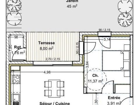   Vente Appartement 2 pi�ces Appartement - 2 pi�ce(s) - 50 m�